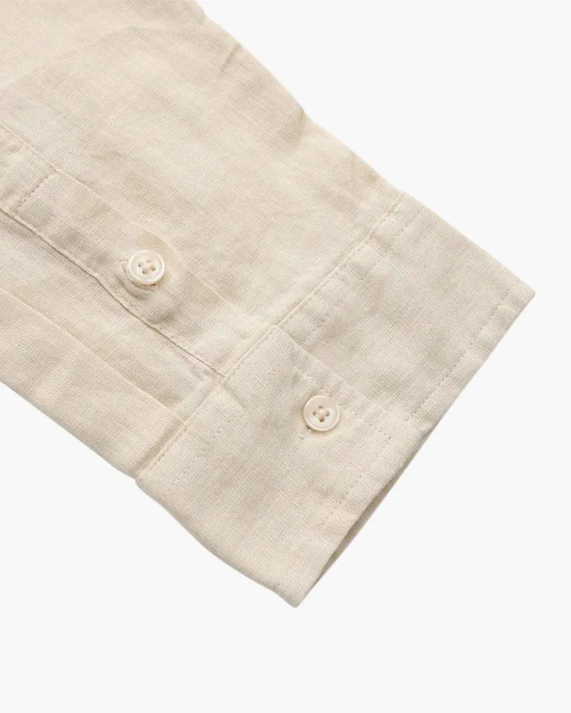 Men’s Linen Shirt – Long Sleeve – Smart Casual Essential
