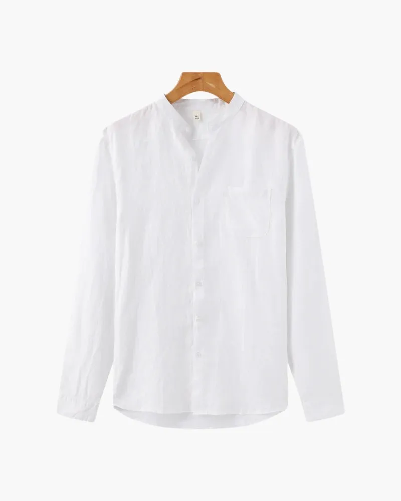 Men’s Linen Shirt – Long Sleeve – Smart Casual Essential