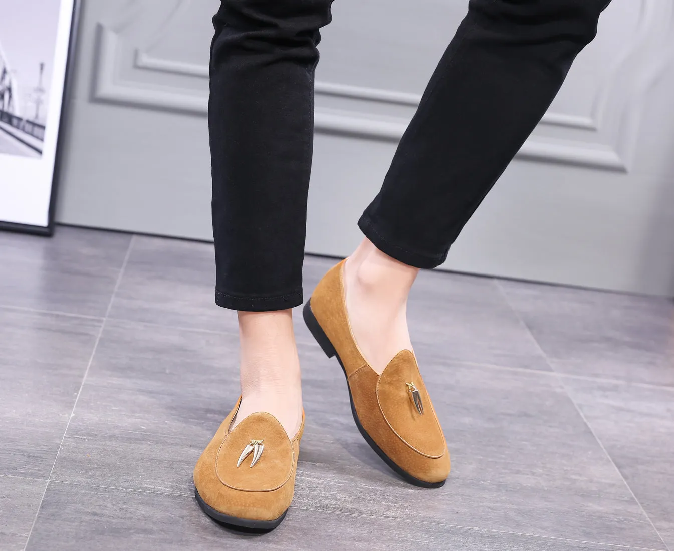 Men's Suede Casual Loafers