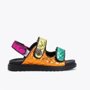 Metallic Quilted Rainbow Orson Sandals Kurt Geiger Kids Girls 12