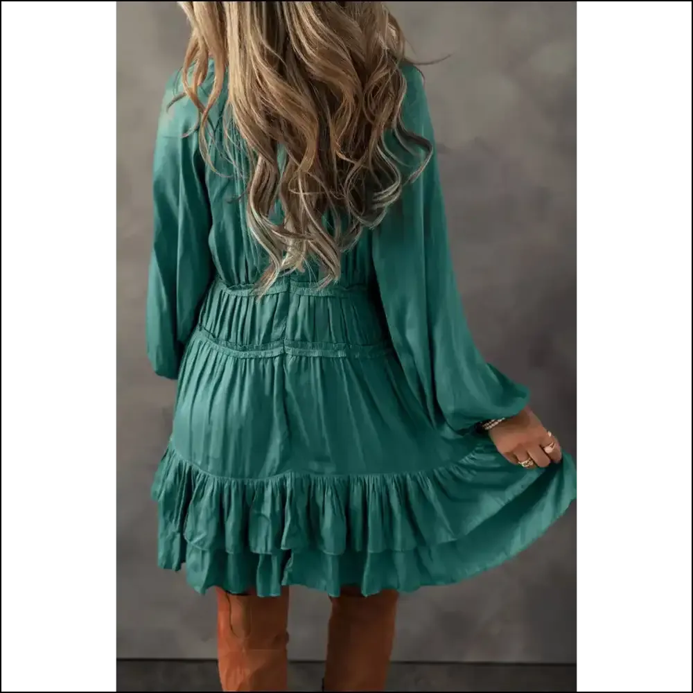 Mist Green Puff Sleeve Mini Dress: Slay  in Needful Things! 👗💚