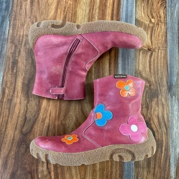 Naturino Floral Boots Girls Size 36