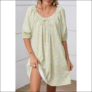 Needful Things: Chic Green Floral Mini Dress – Warning: May Cause Excessive Compliments 😈
