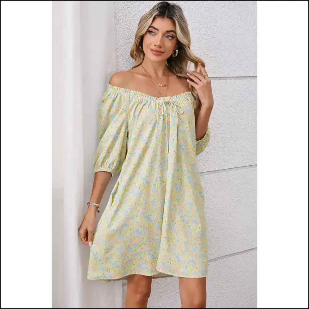 Needful Things: Chic Green Floral Mini Dress – Warning: May Cause Excessive Compliments 😈