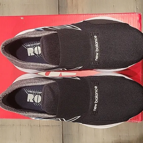 New Balance Black and Gray Sneakers with Breathable Mesh