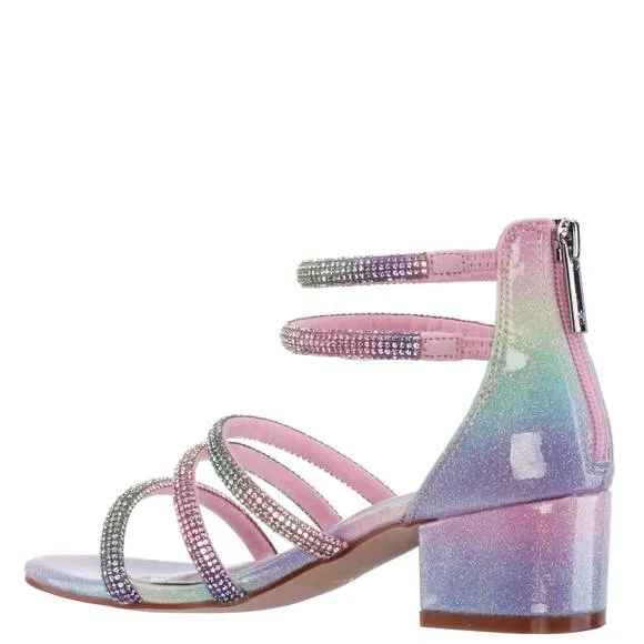 NEW NINA kid's sparklar sandals in rainbow