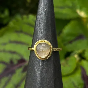 NEW! Organic Labradorite Candy Ring in 18K Gold Vermeil by Sarah Richardson