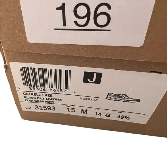 NIB Clarks Men’s Cotrell Black Oily Leather Loafers in size 15