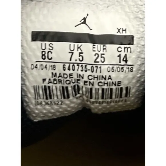 Nike Air Jordan 1 Mid TD Reverse New Love Sneakers 640735-071 Toddler Size 8C
