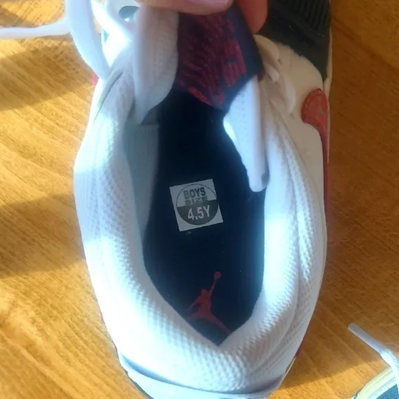 Nike Jordan Kids Sneakers - White and Blue with Red Accents