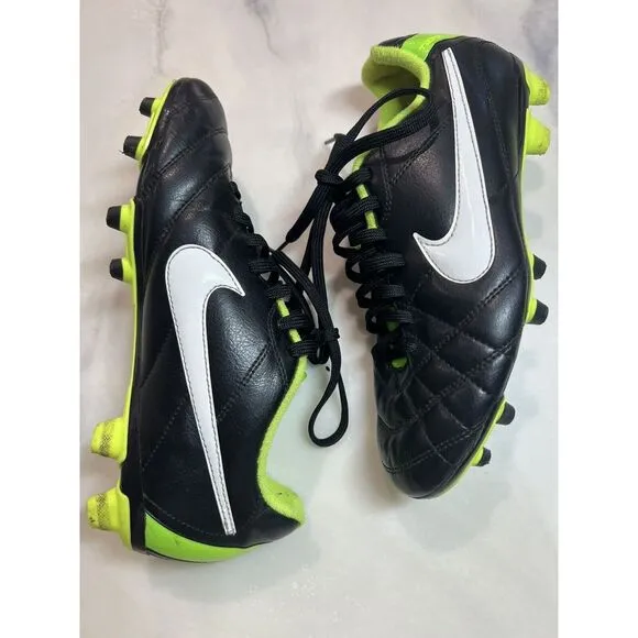 Nike Tiempo Legend IV FG Soccer Boots Cleats 509038-013 Size 6.5 M 8 W VNTG 2012