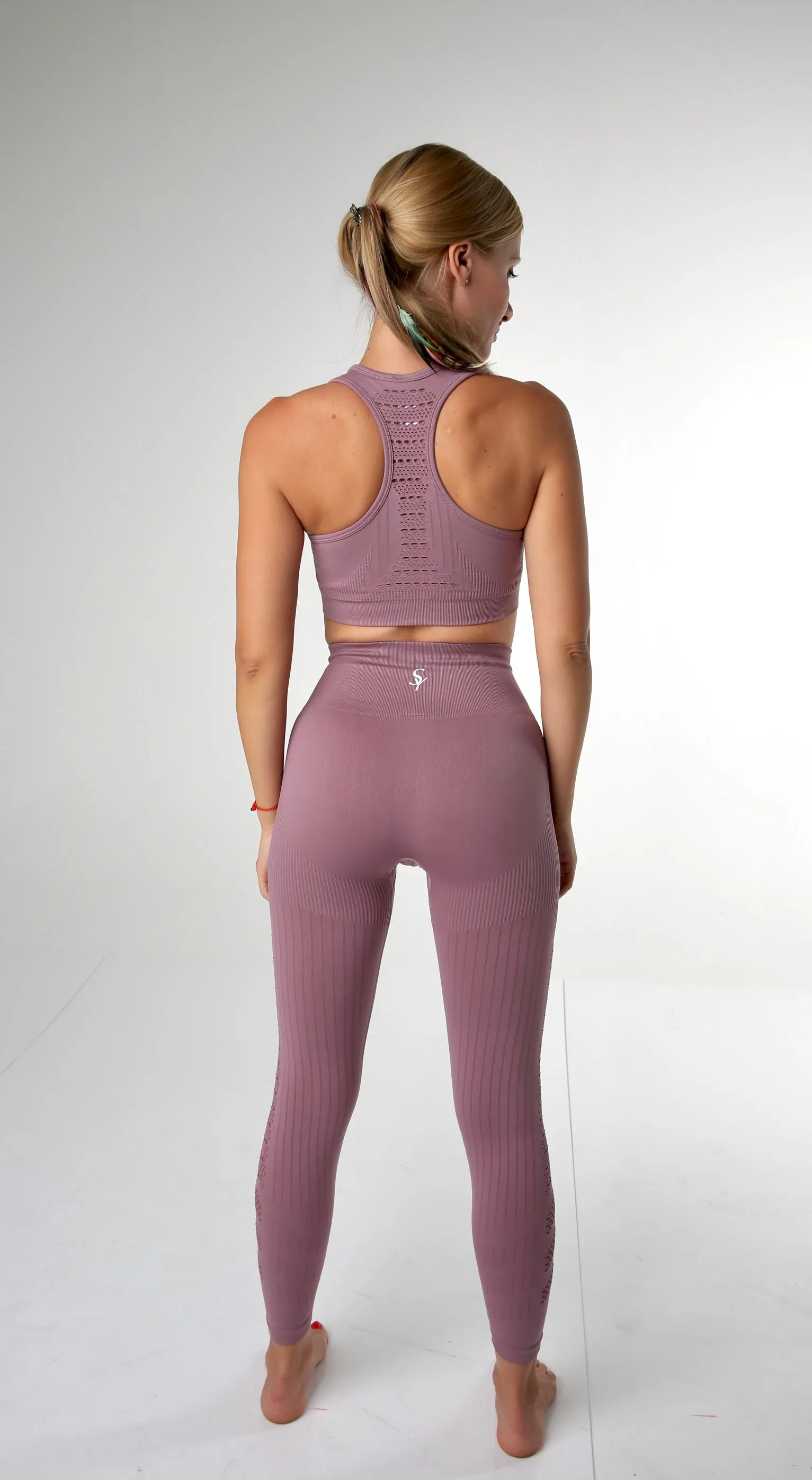 'NirvanA'' Dusty Rose - 3 Piece Yoga Set.