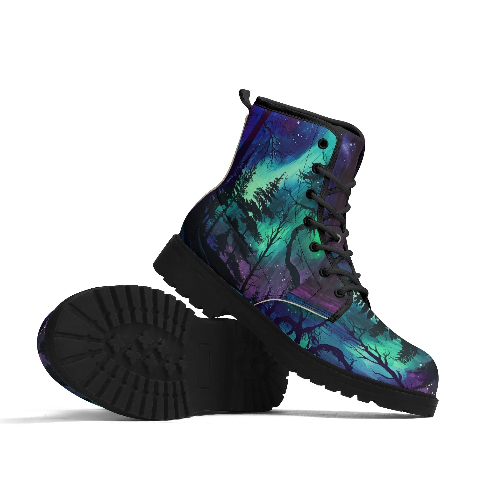 Northern Lights Mens Black Vegan Boots