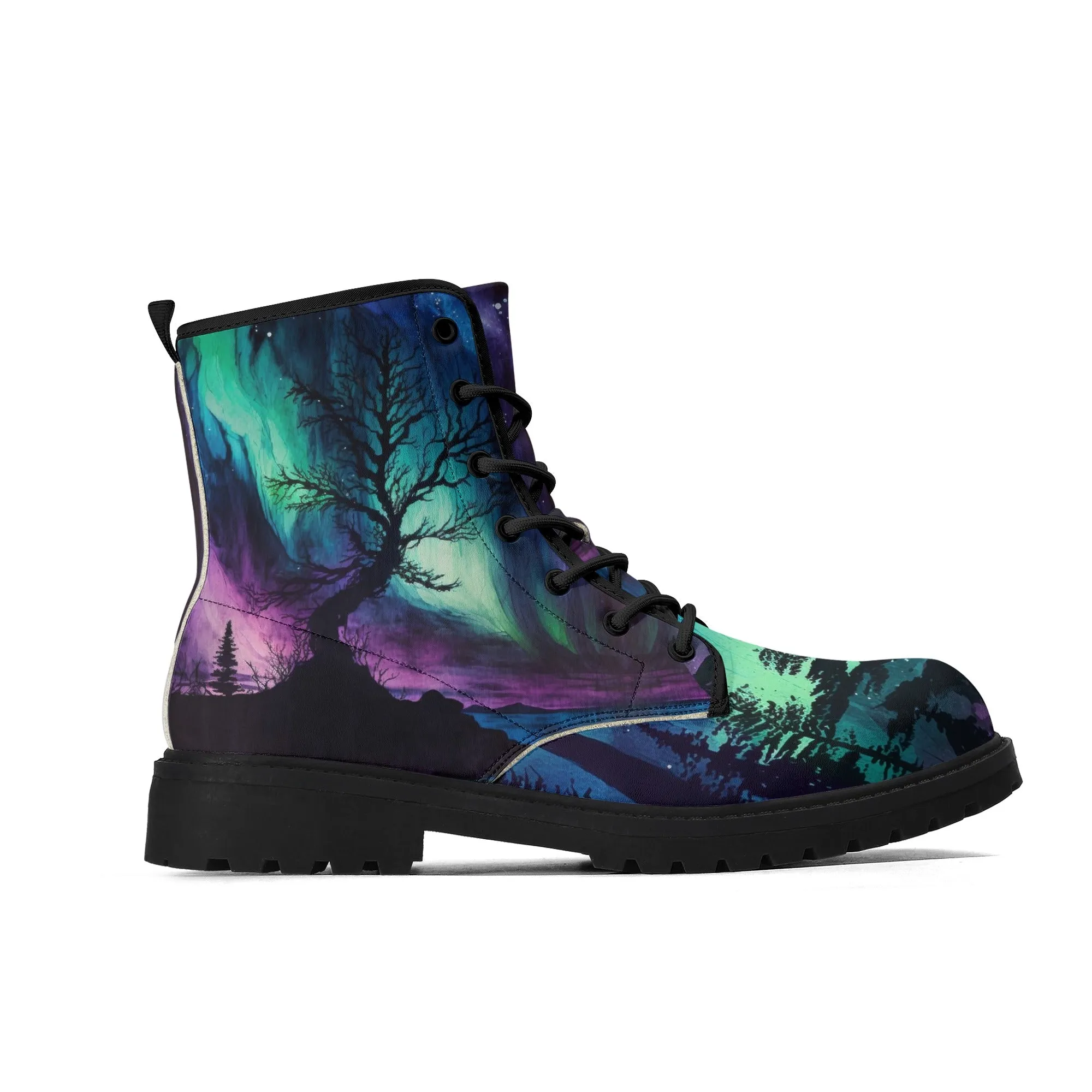 Northern Lights Mens Black Vegan Boots