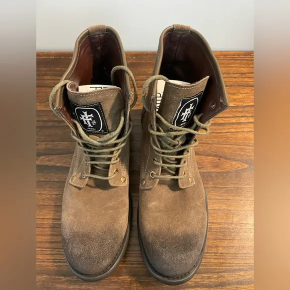 NWOT Iron Fist, US Men 9 or 42 euro, Brown suede leather Elbow Greasers Boots 🖤