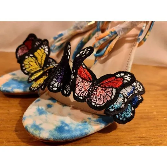 Olivia Miller Athalia Women's Ankle Wrap Heel Sandals New Out of Box Sz 6