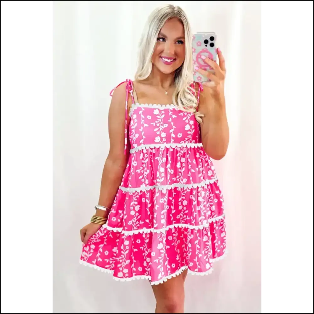 Pink Floral Mini Dress: Ric Rac Riot ! 😈 Needful Things