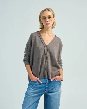 pointelle cardigan