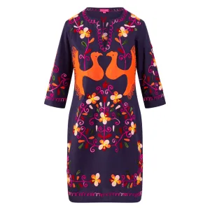 Pre Order Bird Caftan - Navy