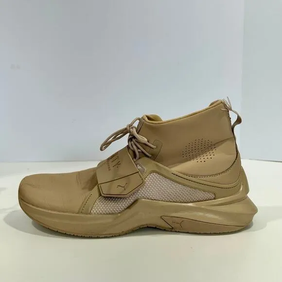 PUMA Fenty by Rihanna Hi Ignite Lace Up Sneakers Wmn Size 8.5 Sesame