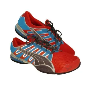 PUMA Sport Lifestyle Mens Pre-owned Red/Blue/Gray Sneakers - sz. 13
