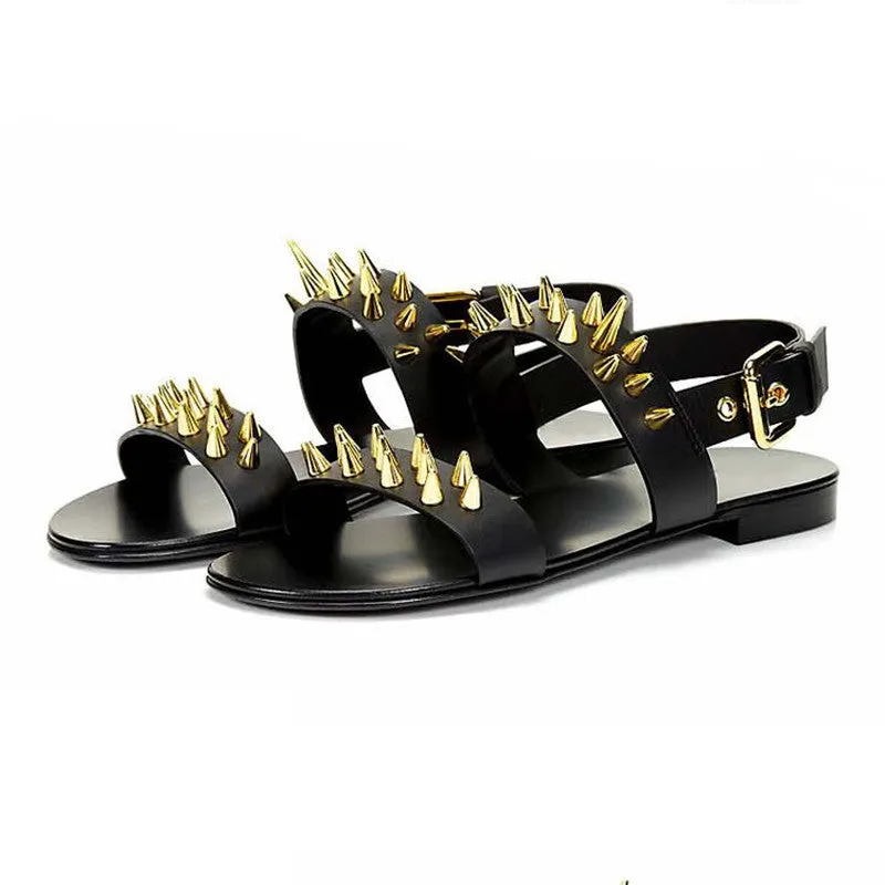 RomeRock Genuine Leather Sandals