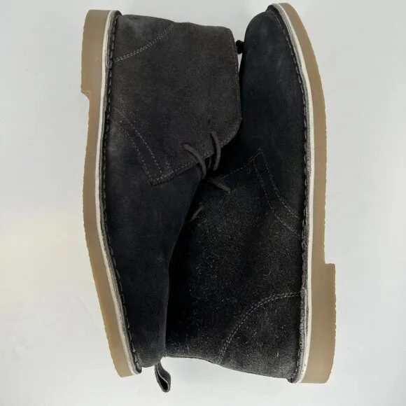 Route 66 Mens Slate Gray Retro Suede Walking Lace Up Ankle Size 8 Chukka Boots