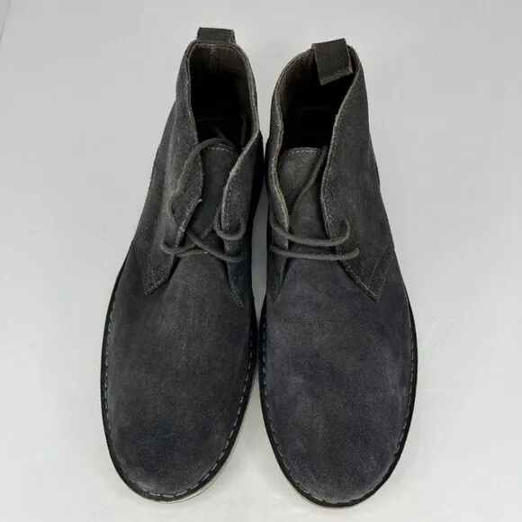 Route 66 Mens Slate Gray Retro Suede Walking Lace Up Ankle Size 8 Chukka Boots