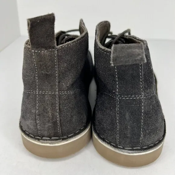 Route 66 Mens Slate Gray Retro Suede Walking Lace Up Ankle Size 8 Chukka Boots
