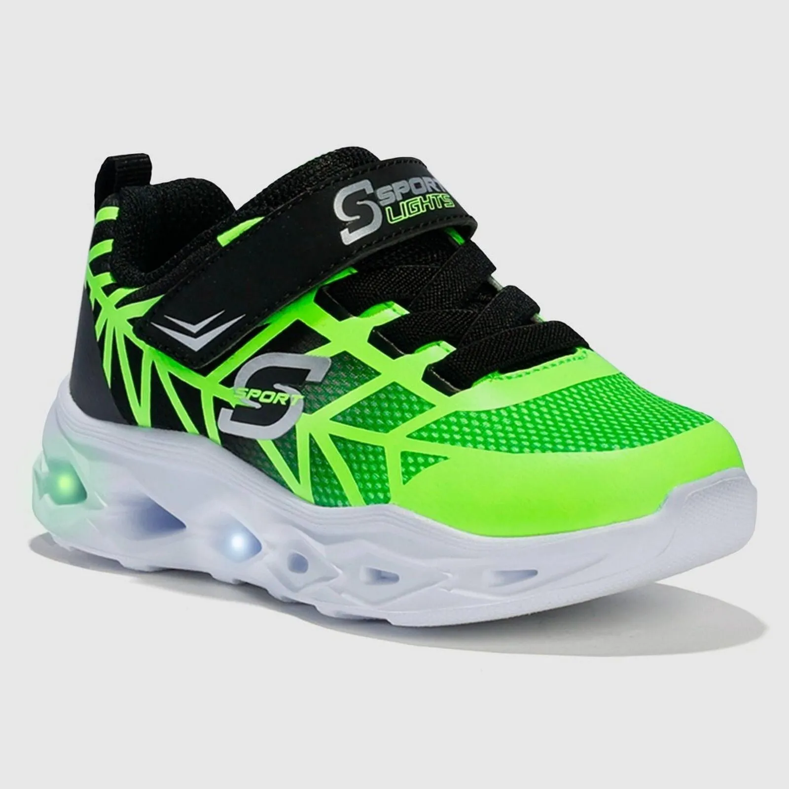 S Sport By Skechers Toddler Jayden Strap Sneakers 89519416 Lime Green 12T