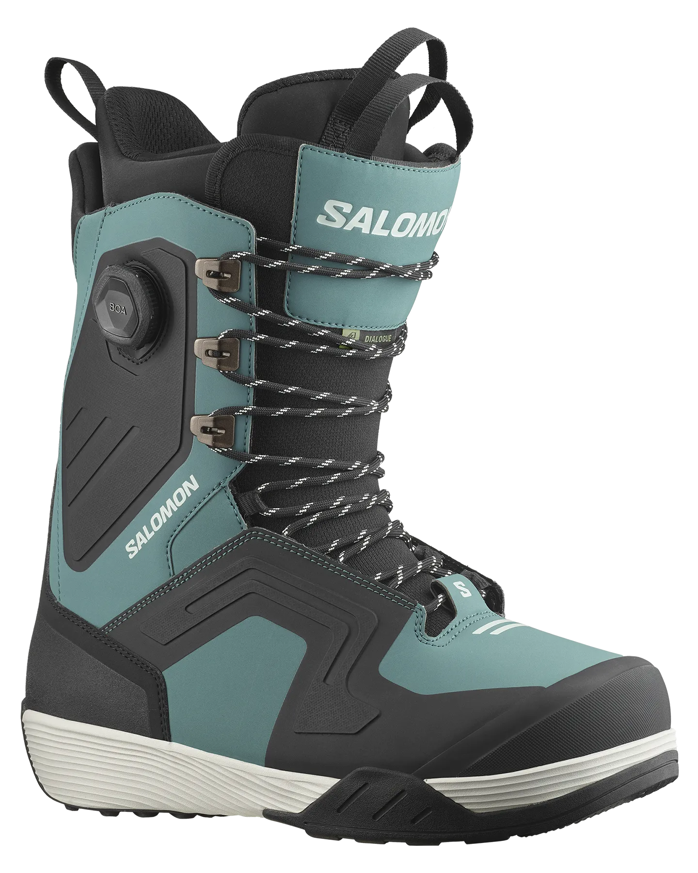 Salomon Dialogue Lace Sj Boa Snowboard Boots - Mallard Green / Black / Sea Foam