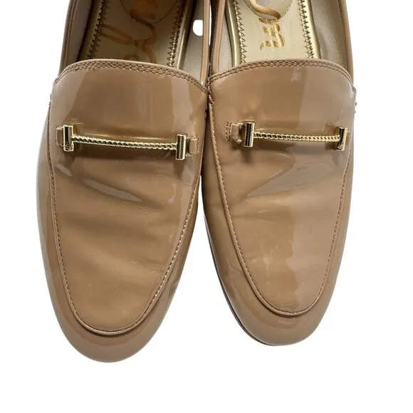 Sam Edelman womens size 9 LIOR  patent leather loafers shoes Loraine buckle