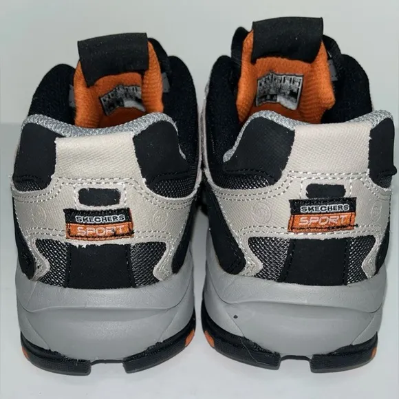 Skechers Sport Vigor NWOB 2.0 Gray &amp; Orange Memory Foam Men’s Size 8 SN51241