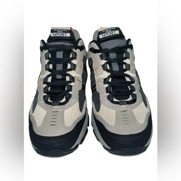 Skechers Sport Vigor NWOB 2.0 Gray &amp; Orange Memory Foam Men’s Size 8 SN51241