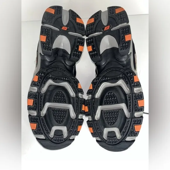 Skechers Sport Vigor NWOB 2.0 Gray &amp; Orange Memory Foam Men’s Size 8 SN51241