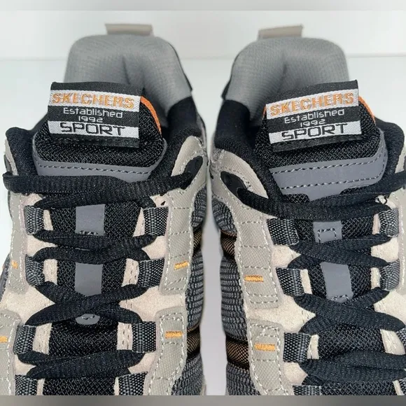 Skechers Sport Vigor NWOB 2.0 Gray &amp; Orange Memory Foam Men’s Size 8 SN51241