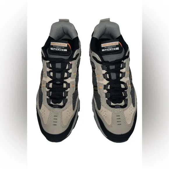 Skechers Sport Vigor NWOB 2.0 Gray &amp; Orange Memory Foam Men’s Size 8 SN51241
