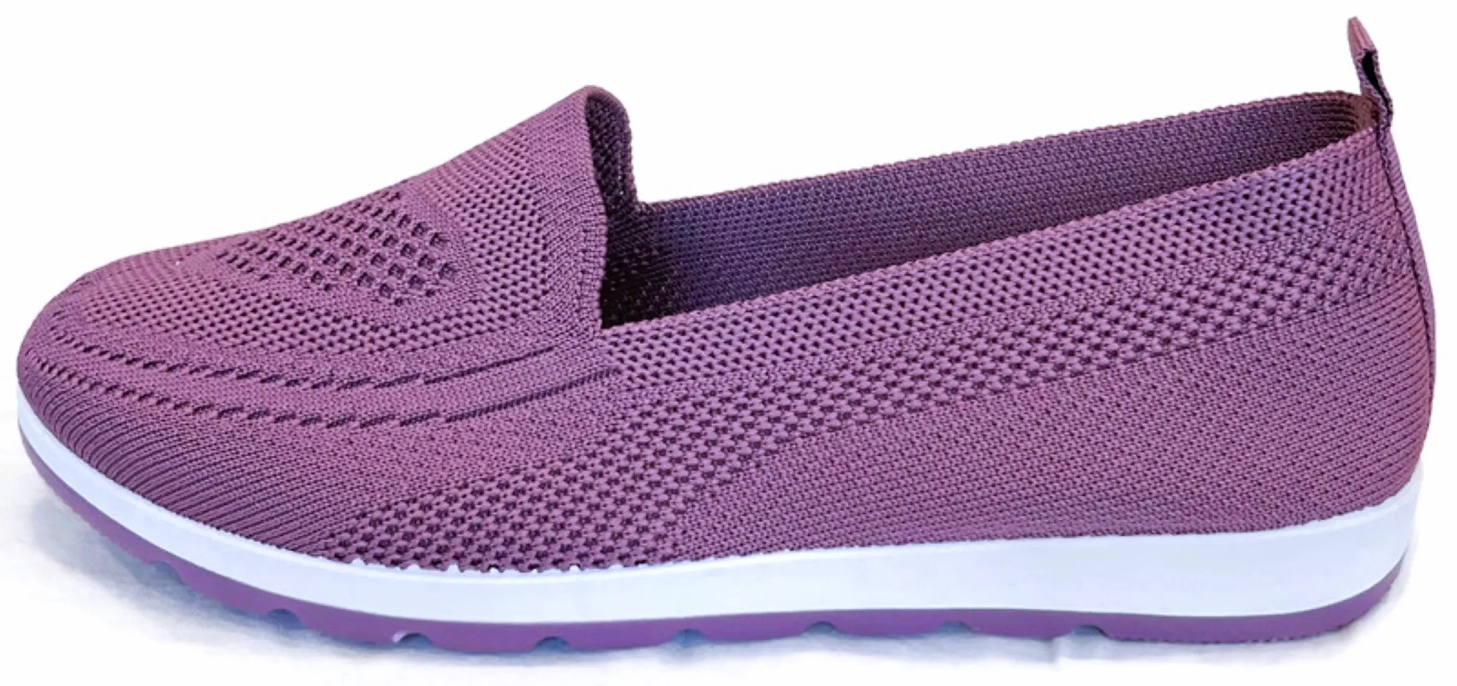 SPATI Women's Knitting Mesh Flat Walking Shoes