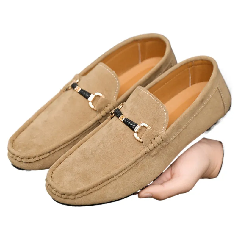 Spring and summer Doudou shoes men's casual shoes cloth shoes lazy shoes driving breathable one pedal men's shoes foreign trade large size 4546