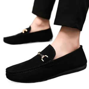 Spring and summer Doudou shoes men's casual shoes cloth shoes lazy shoes driving breathable one pedal men's shoes foreign trade large size 4546