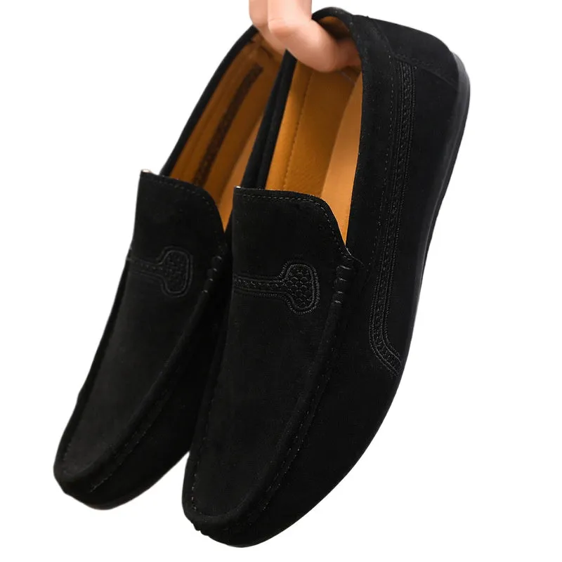 Spring and summer Doudou shoes men's casual shoes cloth shoes lazy shoes driving breathable one pedal men's shoes foreign trade large size 4546