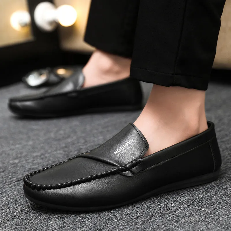 Spring and summer Doudou shoes versatile casual shoes men's lazy shoes breathable one pedal driving men's shoes foreign trade large size 4546