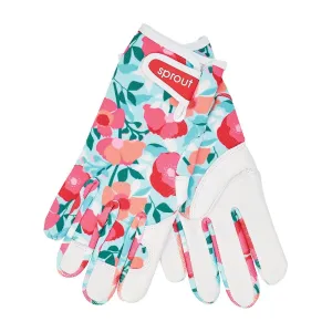 Sprout Goatskin Gloves - SHERBET POPPIES