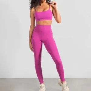 Stori Sports Bra &amp; Perseverance Tight Activewear Set Fuchsia Pink Women's Size 2