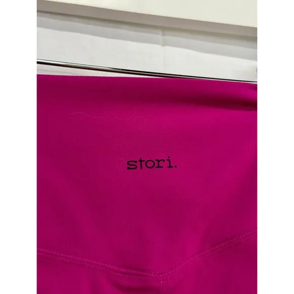 Stori Sports Bra &amp; Perseverance Tight Activewear Set Fuchsia Pink Women's Size 2