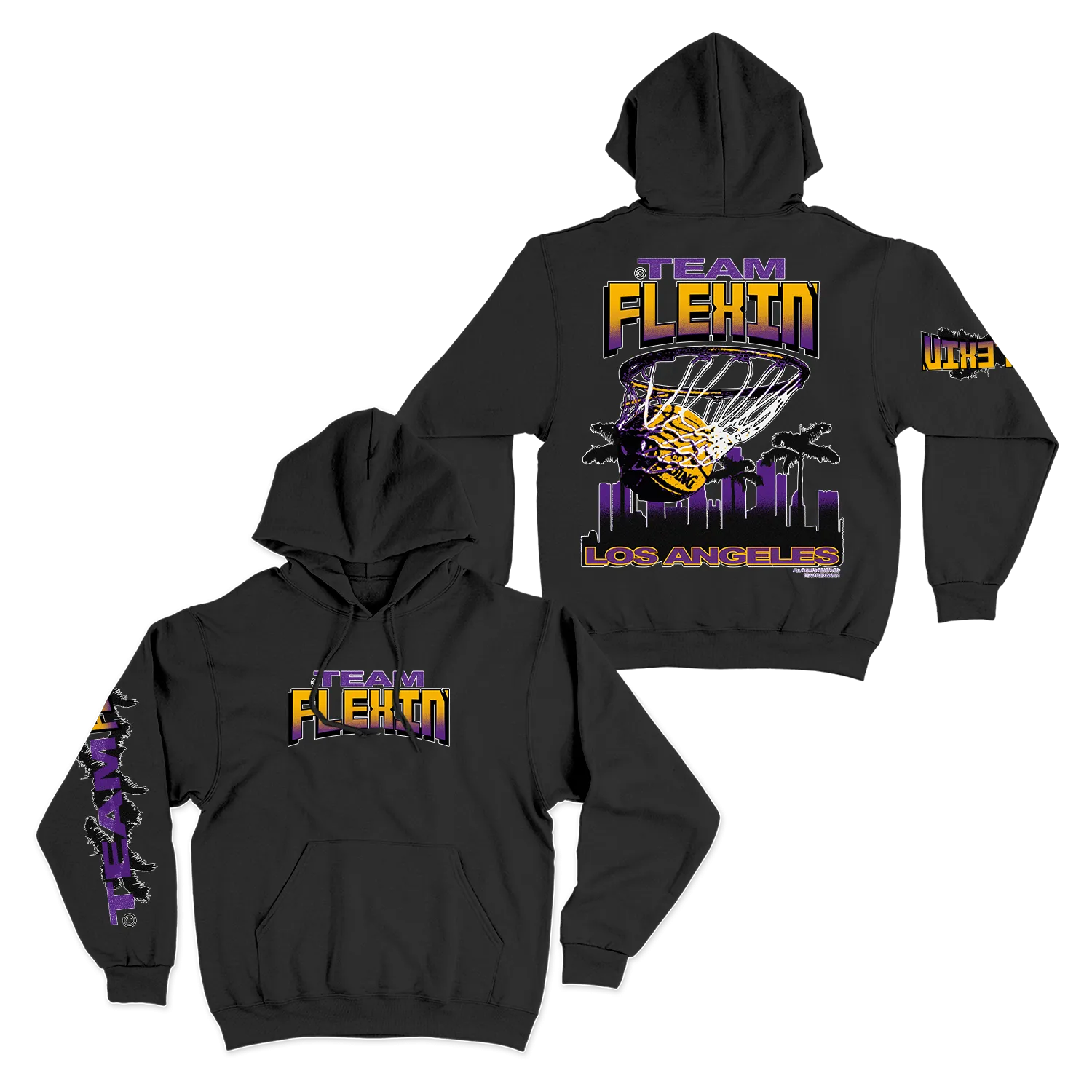 Team Flexin' Black Hoodie