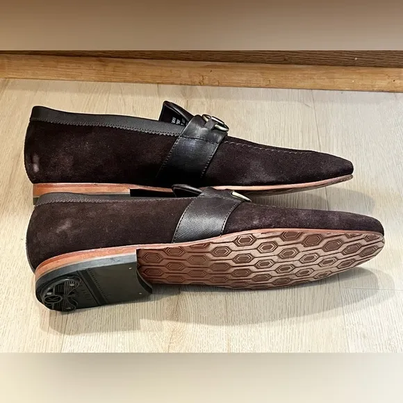 Ted Baker Brown Suede Leather Bit Loafers Shoes Men's UK 6 US 7 EU 40