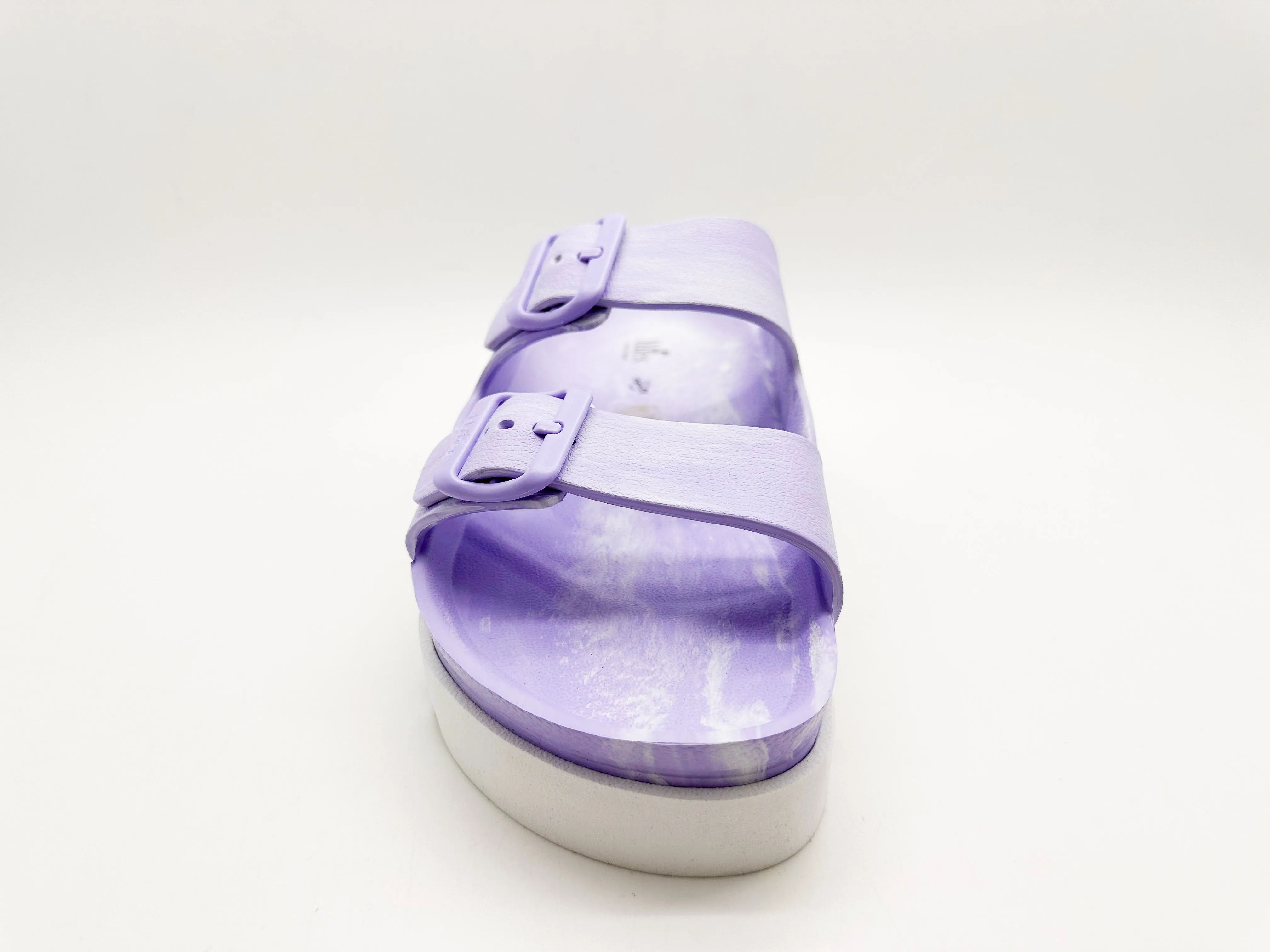 thies 1856 ® Ecofoam Plateau Sandal Two-Tone vegan white lavender (W)