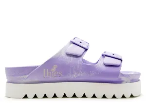 thies 1856 ® Ecofoam Plateau Sandal Two-Tone vegan white lavender (W)