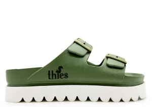 thies 1856 ® Ecofoam Plateau Sandal vegan khaki (W)